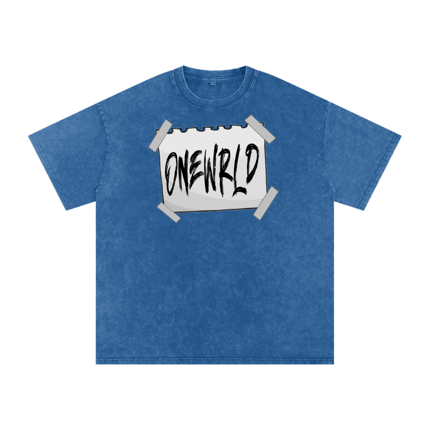 "Get Up We Aint Rich Yet" Acid Wash T-Shirt