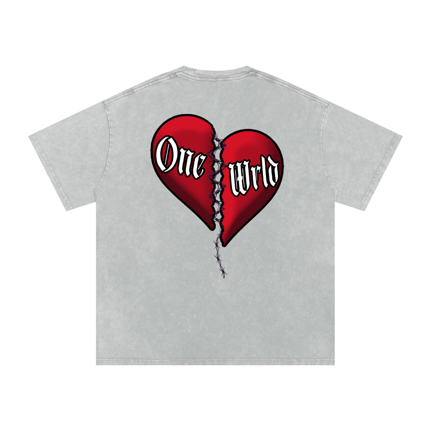 "Still Here" Acid Wash Tee Shirt